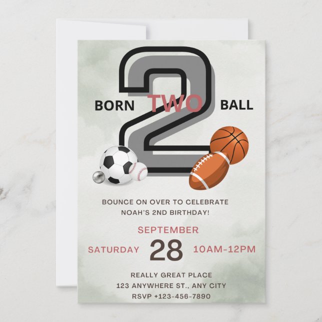 Födelsedagsfest inbjudan (Framsida)