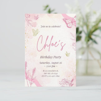 Födelsedagsfest inbjudan