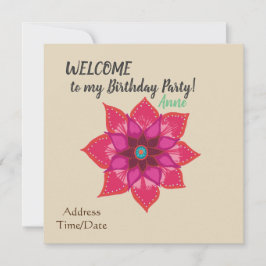 Födelsedagsfest inbjudan