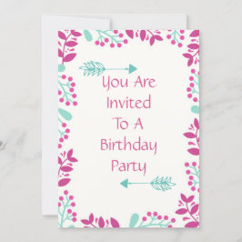 Födelsedagsfest Inbjudan