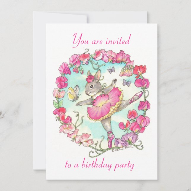 Födelsedagsfest inbjudan (Framsida)