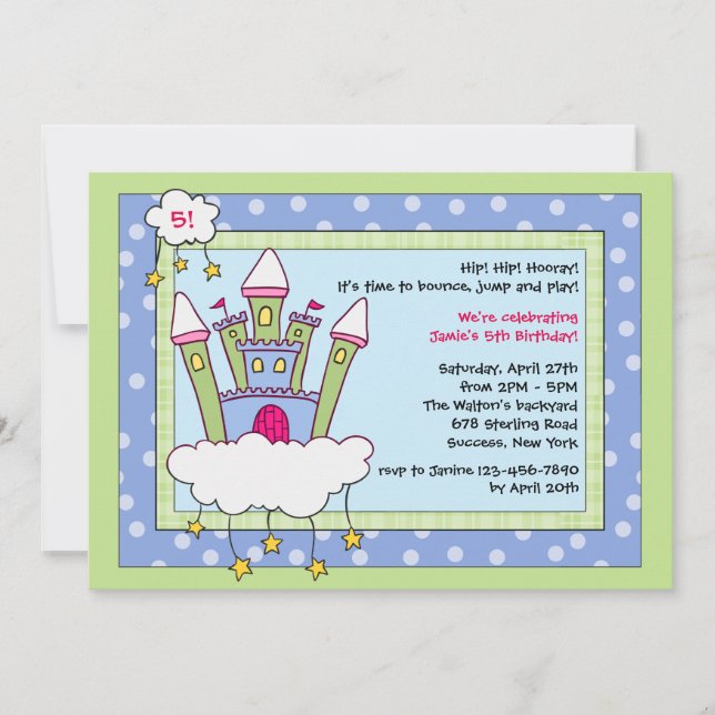 Födelsedagsfest inbjudan (Framsida)