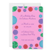 Födelsedagsfest inbjudan