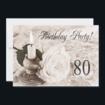 Födelsedagsfest inbjudan 101 år gammal<br><div class="desc">En vacker,  känslig bild av ro och ljus i mjuka sepia-toner. En trevlig femininininbjudan. Ändra tillbaka till din egen party-information.</div>