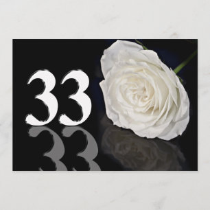 Födelsedagsfest inbjudan 33 år