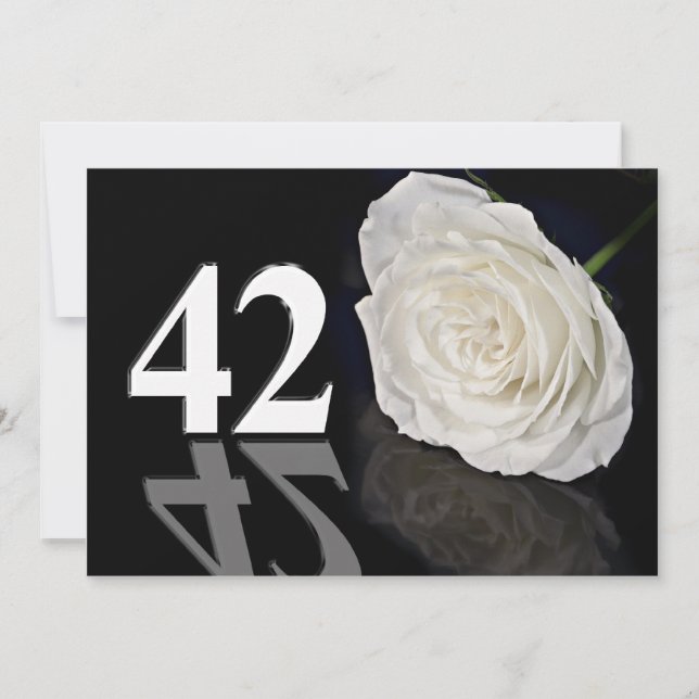 Födelsedagsfest inbjudan 42 år gammal (Framsida)