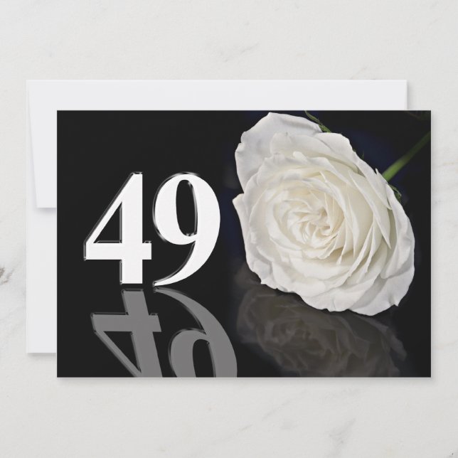 Födelsedagsfest inbjudan 49 år gammal (Framsida)