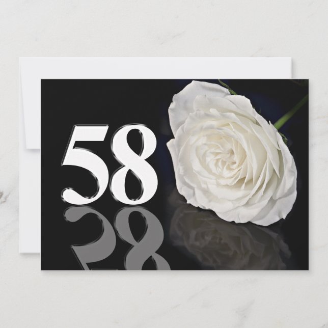 Födelsedagsfest inbjudan 586 år gammal (Framsida)