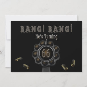 FÖDELSEDAGSFEST INBJUDAN-66:E - GÖR PEWTER-BANG! INBJUDNINGAR