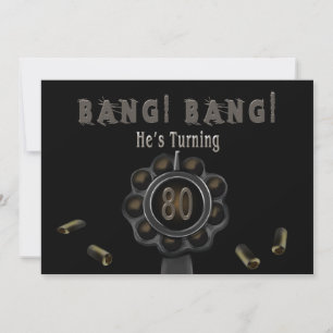 FÖDELSEDAGSFEST INBJUDAN - 80:E - BANG Pewter