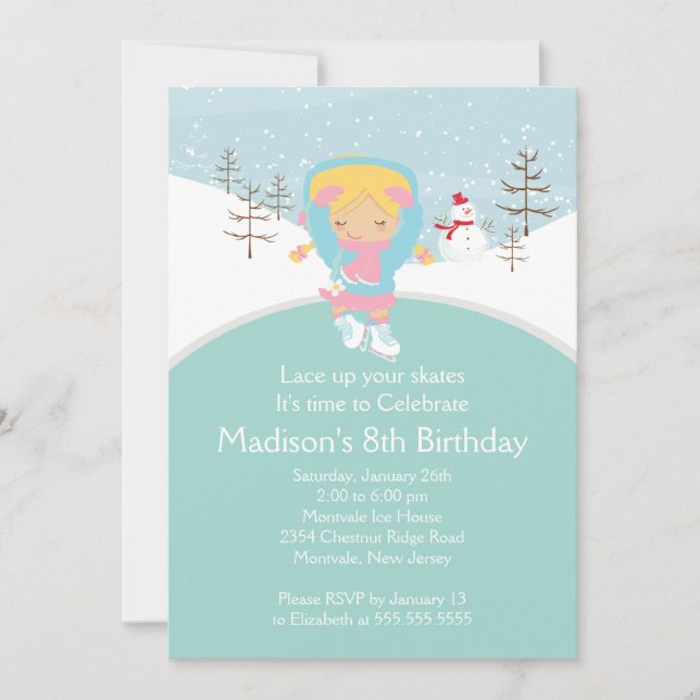 Födelsedagsfest inbjudan för (Framsida)