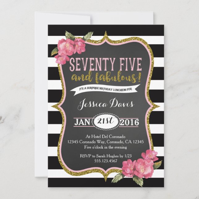 födelsedagsfest inbjudan för (Framsida)