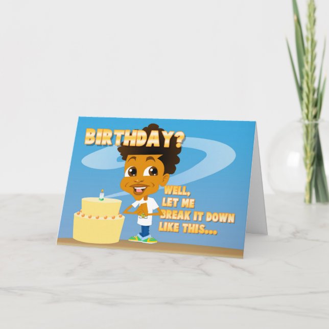 Födelsedagsfest inbjudan för Johnny Nutshell | (Framsida)