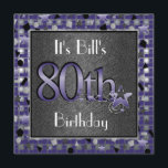 Födelsedagsfest inbjudan för lycklig 80th för<br><div class="desc">Alla perfekten för Male eller kvinnligt… åldras tillgängligt.</div>