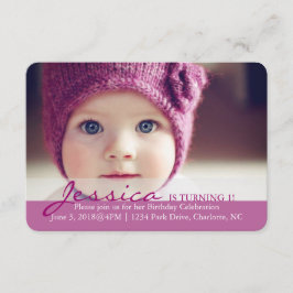 Födelsedagsfest Inbjudan | Fyller 1!