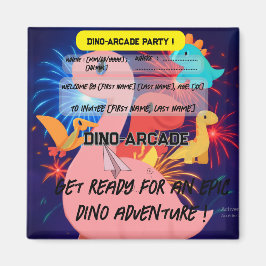 Födelsedagsfest inbjudan - Magnet