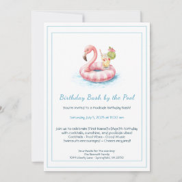 Födelsedagsfest Inbjudan med drinkar