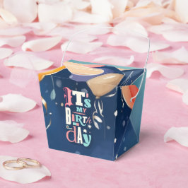 Födelsedagsfest inbjudan presentaskar