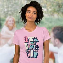 Födelsedagsfest inbjudan t shirt