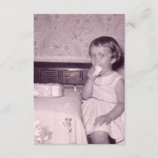 Födelsedagsfest inbjudanvintagefoto inbjudningar