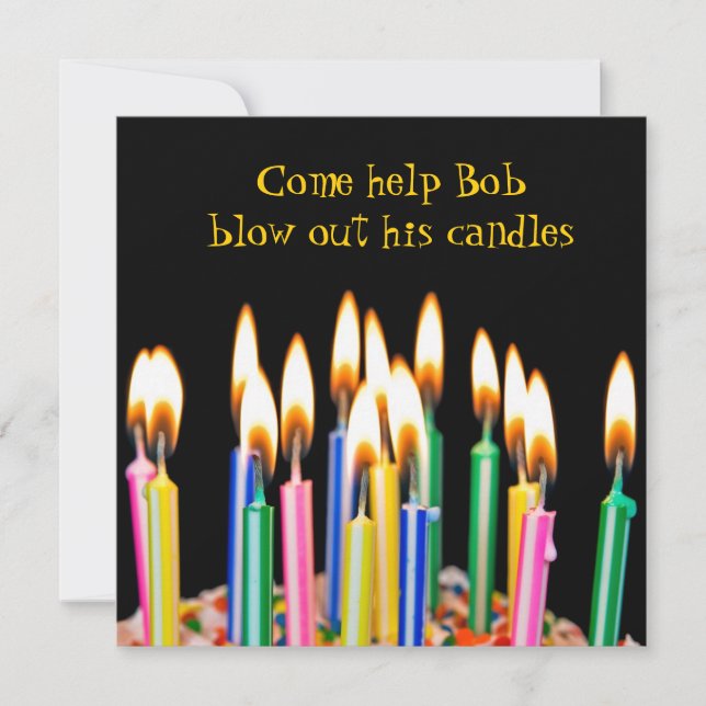 Födelsedagsfest Inbjudningar (Framsida)