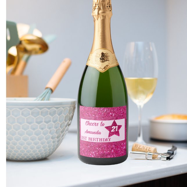 Födelsedagsfest Kvinnor i Rosa Glitter (Skapare uppladdad)