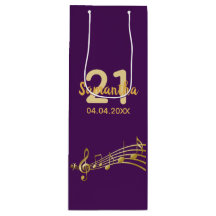 Födelsedagsfest lila guld musik noter namn