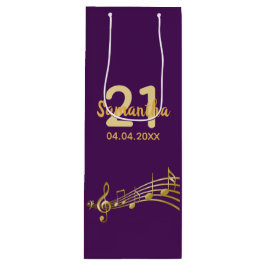 Födelsedagsfest lila guld musik noter namn