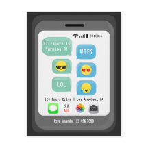 Födelsedagsfest med Emoji-tema