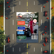 Födelsedagsfest med Racing Speed Magazine på omsla