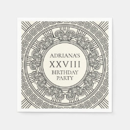 Födelsedagsfest med tema antika Grekland eller Rom Pappersservett