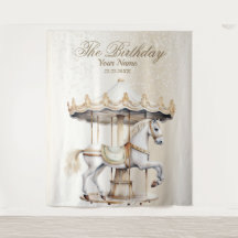 Födelsedagsfest Merry Go Round Circus Carnival