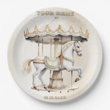 Födelsedagsfest Merry Go Round Circus Carnival