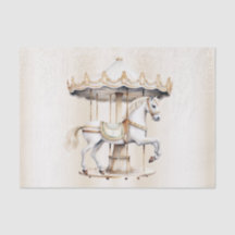 Födelsedagsfest Merry Go Round Circus Carnival Cut