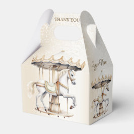 Födelsedagsfest Merry Go Round Circus Carnival Presentaskar