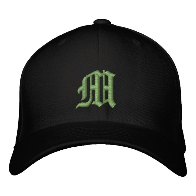Födelsedagsfest Monogram Broderad Hatt Keps (Framsida)