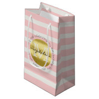 födelsedagsfest Monogram Guld Glitter Rosa Rand