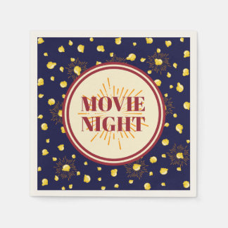 Födelsedagsfest Movie Night - Popcorn Fireworks Pappersservett