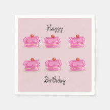Födelsedagsfest Napkin Papper
