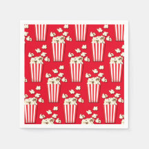 Födelsedagsfest Napkins för filmovie Theater Popco