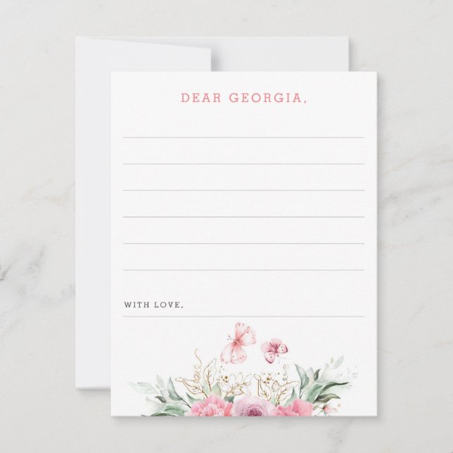 Födelsedagsfest Note eller Message for Time Capsul Anteckningskort (Framsida)