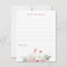 Födelsedagsfest Note eller Message for Time Capsul Anteckningskort