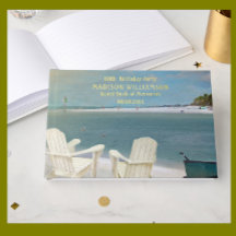 Födelsedagsfest Ocean Beach Chairs Real Gold Foil