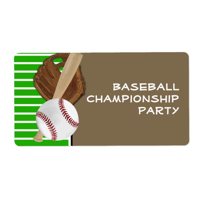 Födelsedagsfest om Baseball Fladdermus Sports Boys Fraktsedel (Framsidan)