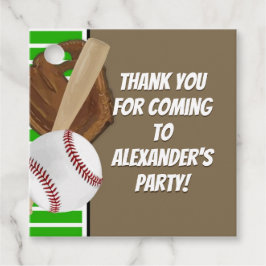 Födelsedagsfest om Baseball Fladdermus Sports Boys Gåvor Etiketter
