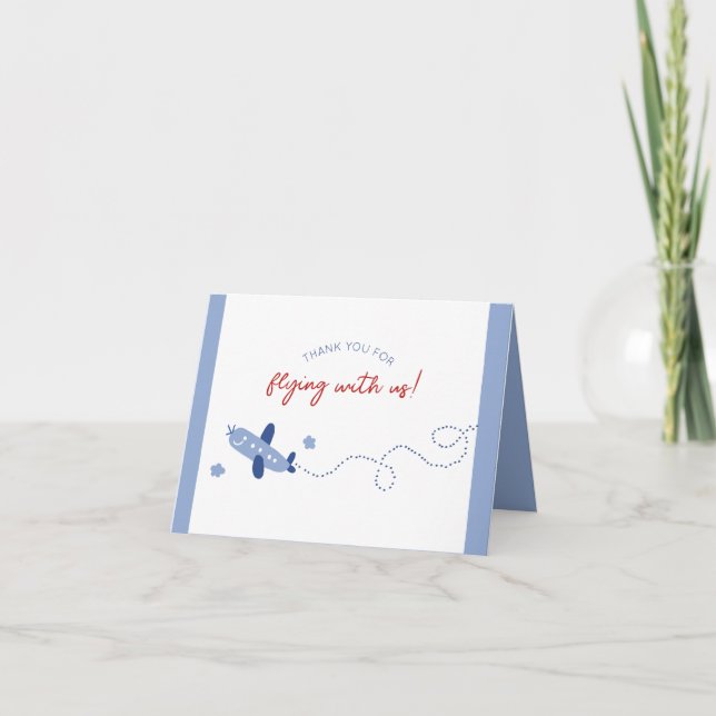 Födelsedagsfest om hur tiden flyter tack kort (Framsida)