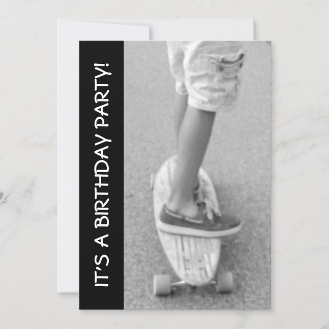 Födelsedagsfest ombord inbjudningar (Framsida)