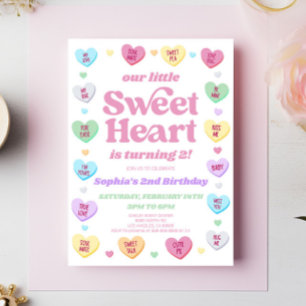 Födelsedagsfest på Lilla Sweet Heart Valentine Day Inbjudningar