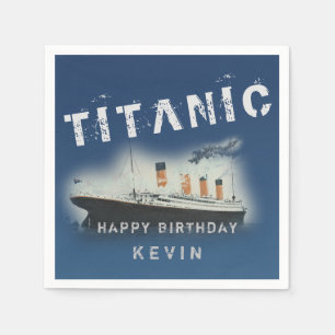 födelsedagsfest Personlig Titanic Napkins Pappersservett