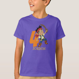Födelsedagsfest Pirat 4:e Namn T-Shirt